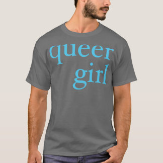 quees Mädchen in Blau T-Shirt