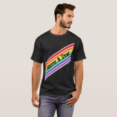 Quees und liebes Diagonal Rainbow Shirt (Vorne ganz)