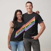 Quees und liebes Diagonal Rainbow Shirt (Unisex)