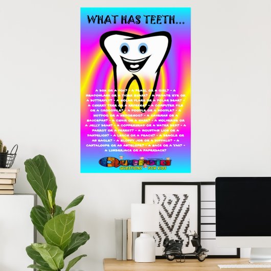 Quefoki Teeth Value Poster Paper (Matte) (Heimbüro)