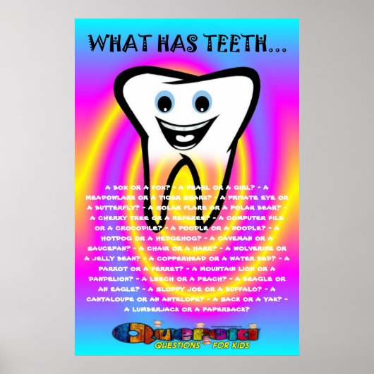Quefoki Teeth Value Poster Paper (Matte) (Vorne)