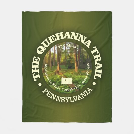 Quehanna Trail (rd) Fleecedecke (Vorderseite)