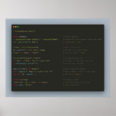 Quellcode-Gedicht Poster (Vorne)
