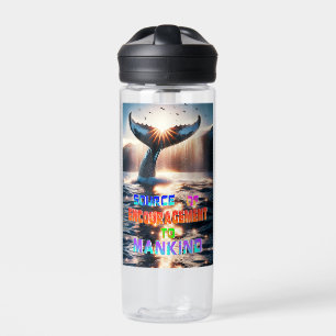 Quelle der Förderung der Menschheit Trinkflasche