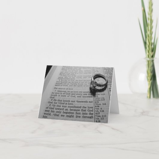 Quelle der Liebe Notecard Karte (Vorderseite)