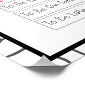 Quelle heiure est-il? Wie spät ist es? Poster (Ecke)