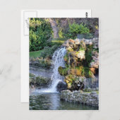 Quelle im Park von Retiro, Madrid, Postkarte (Vorne/Hinten)