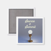 Quelle und Gipfel gesegnetes Opfer Magnet (Vorderseite/Rückseite)