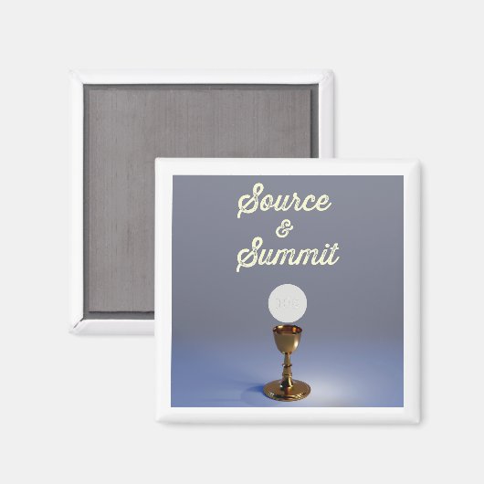 Quelle und Gipfel gesegnetes Opfer Magnet (Vorderseite/Rückseite)