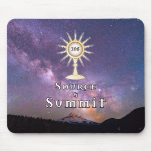 Quelle und Gipfel: Heiliger Eucharist Mousepad