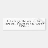 Quellencode Autoaufkleber (Vorne)