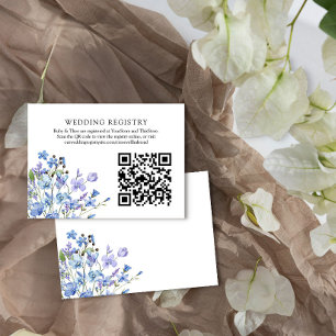 Quellenregister QR Code Periwinkle Wildblume Begleitkarte