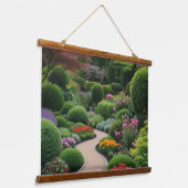 Quelllandschaft Wandteppich Mit Holzrahmen (Gewinkelt)