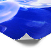 Quellyfish Deep Blue Poster (Ecke)