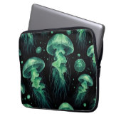 Quellyfish Glow Laptopschutzhülle (Vorderseite Links)