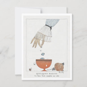 Quelques Bligen Charles Martin Fashion Postkarte