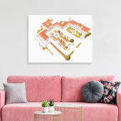 Queluz National Palace. Lissabon Portugal Leinwanddruck (Insitu (Wohnzimmer))