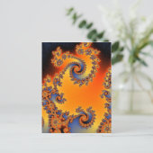 Quenched Double Spiral Postcard Postkarte (Stehend Vorderseite)