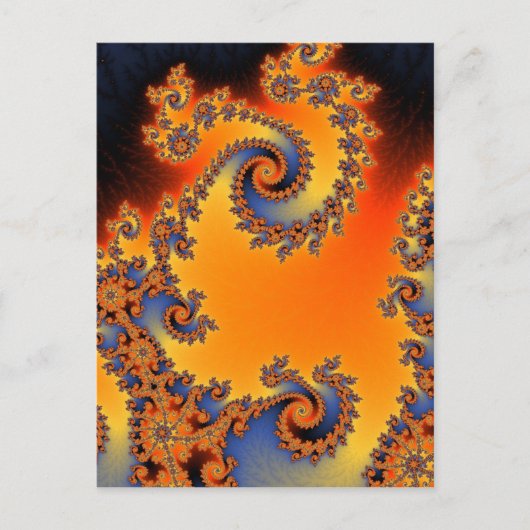 Quenched Double Spiral Postcard Postkarte (Vorderseite)