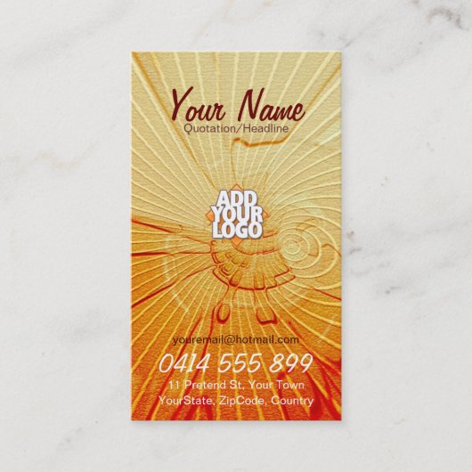 QuenchRays Business Card Visitenkarte (Vorderseite)