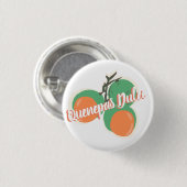 Quenepas Spanische Limes Frucht Handgezeichnet Button (Vorne & Hinten)