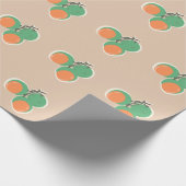 Quenepas Spanish Limes Obsthandgezeichnete Geschenkpapier (Ecke)