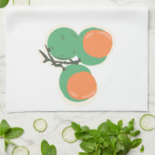 Quenepas Spanish Limes Obsthandgezeichnete Geschirrtuch (Gefaltet)