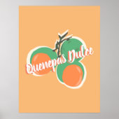 Quenepas Spanish Limes Obsthandgezeichnete Poster (Vorne)