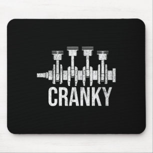 Quengeliges Auto Motor Kurbelwelle Autos Liebhaber Mousepad