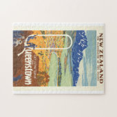 Quenstown, Neuseeland ~ Vintage Travel Puzzle (Horizontal)