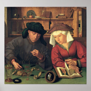 Quentin Massys - die Geldgeber Poster