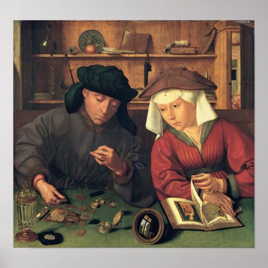 Quentin Massys - Die Geldverleiher Poster (Vorne)