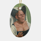 Quentin Massys - eine groteske alte Frau, 1515 Keramik Ornament (Links)