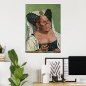 Quentin Massys - Eine Groteske Alte Frau, 1515 Poster (Heimbüro)