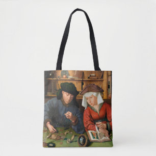 Quentin Matsys - Der Geldwechsler und seine Frau Tasche