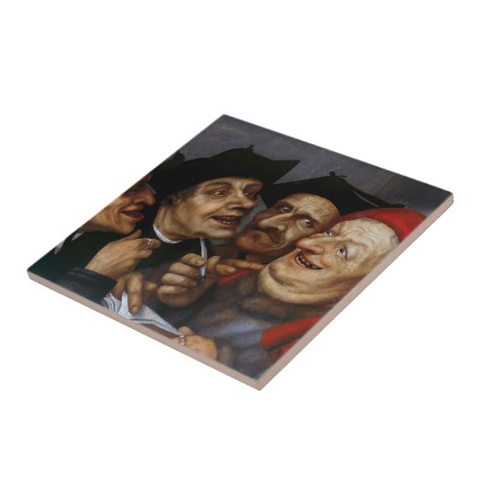 Quentin Matsys - Der Kaufvertrag Fliese (Seite)