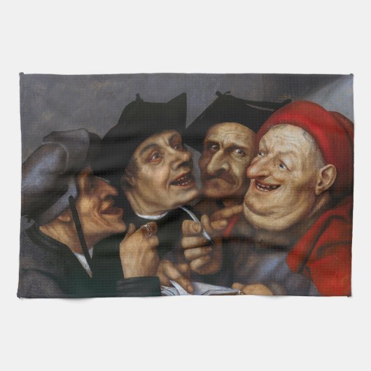 Quentin Matsys - Der Kaufvertrag Geschirrtuch (Horizontal)
