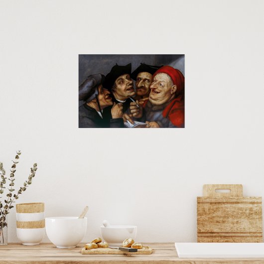 Quentin Matsys - Der Kaufvertrag Poster (Küche)