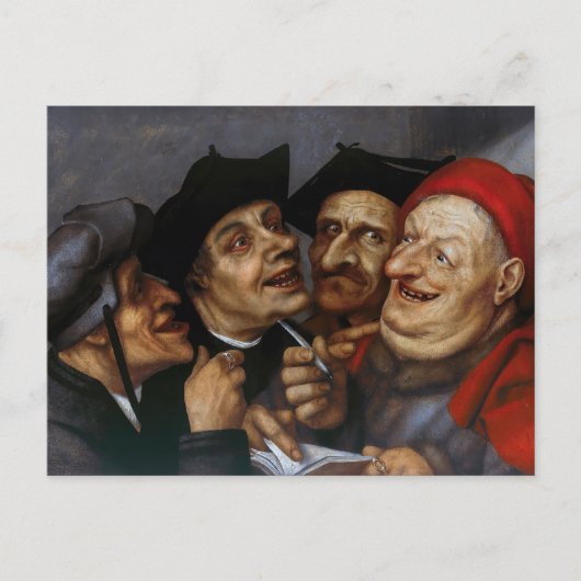Quentin Matsys - Der Kaufvertrag Postkarte (Vorderseite)