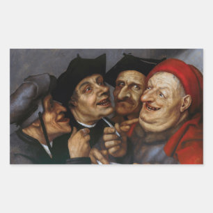Quentin Matsys - Der Kaufvertrag Rechteckiger Aufkleber