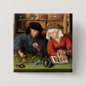 Quentin Matsys - Der Moneylender und seine Ehefrau Button (Vorderseite)