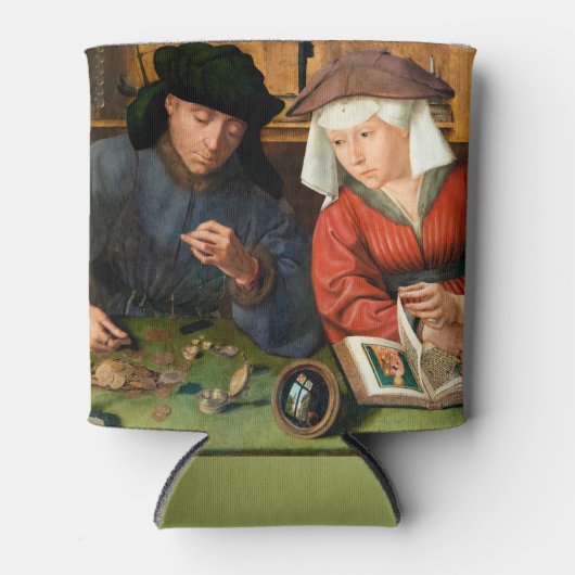 Quentin Matsys - Der Moneylender und seine Ehefrau Dosenkühler (Vorderseite)