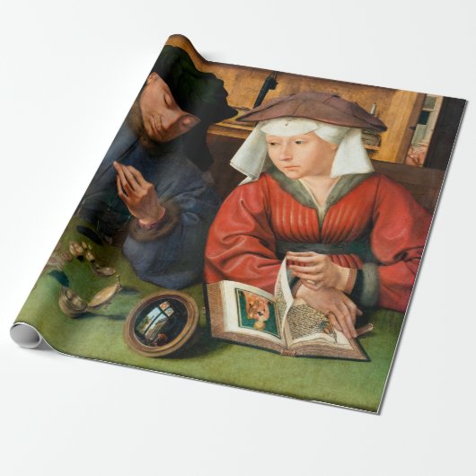 Quentin Matsys - Der Moneylender und seine Ehefrau Geschenkpapier (Ungerollt)
