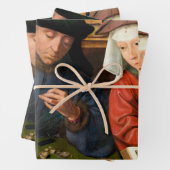 Quentin Matsys - Der Moneylender und seine Ehefrau Geschenkpapier Set (Beispiel)