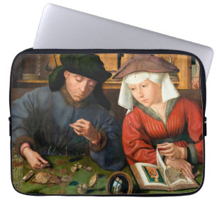 Quentin Matsys - Der Moneylender und seine Ehefrau Laptopschutzhülle