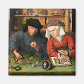 Quentin Matsys - Der Moneylender und seine Ehefrau Magnet (Vorne)