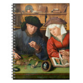 Quentin Matsys - Der Moneylender und seine Ehefrau Notizblock (Vorderseite)