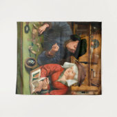 Quentin Matsys - Der Moneylender und seine Ehefrau Wandteppich (Vorderseite (Horizontal))