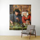 Quentin Matsys - Der Moneylender und seine Ehefrau Wandteppich (Beispiel)