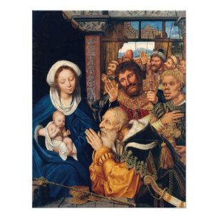 Quentin Matsys - Die Anbetung der Könige Fotodruck